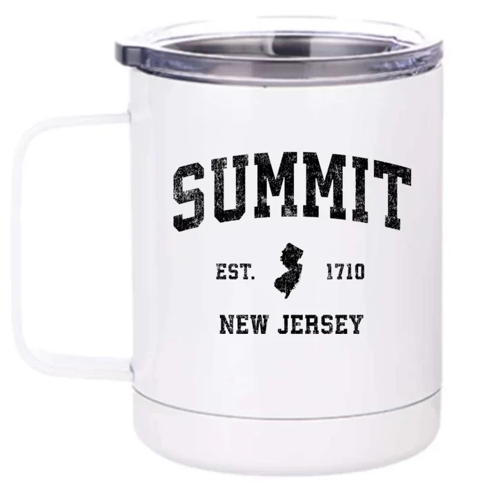 Summit New Jersey Nj Vintage Sports Front & Back 12oz Stainless Steel Tumbler Cup