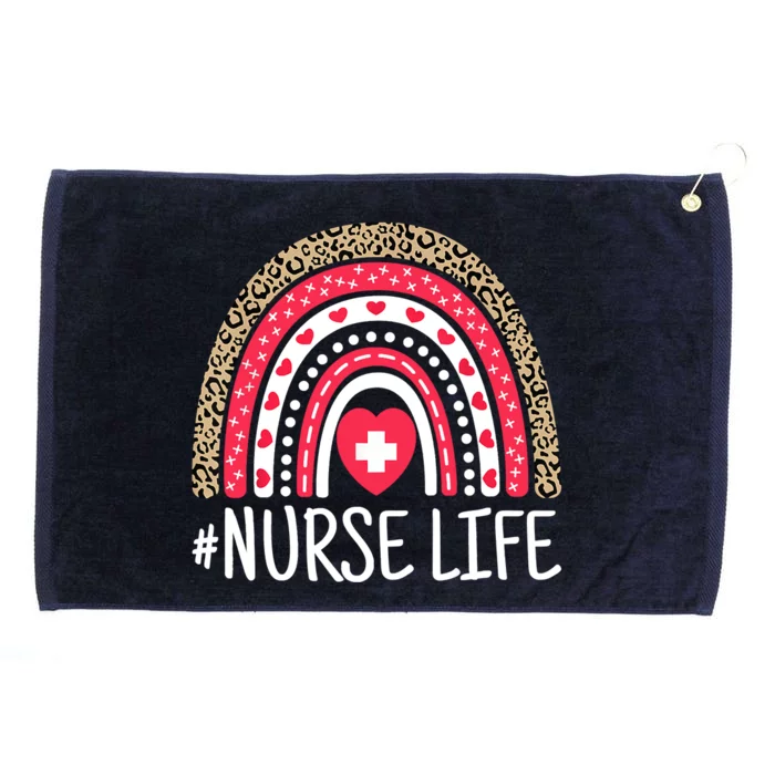 School Nurse Life Nurses Week Rainbow Women Nurses Day Nurse Grommeted Golf Towel