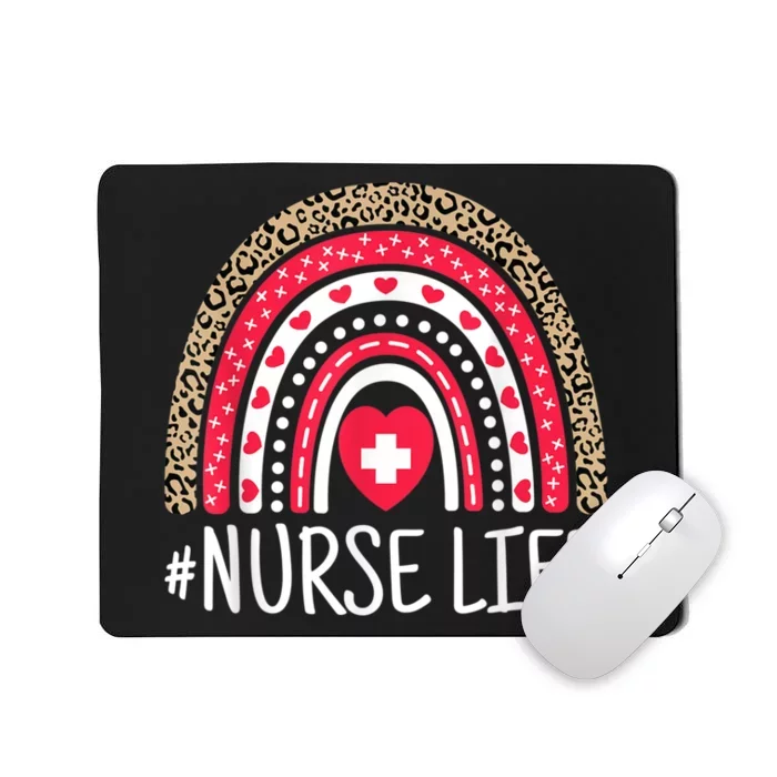 School Nurse Life Nurses Week Rainbow Women Nurses Day Nurse Mousepad