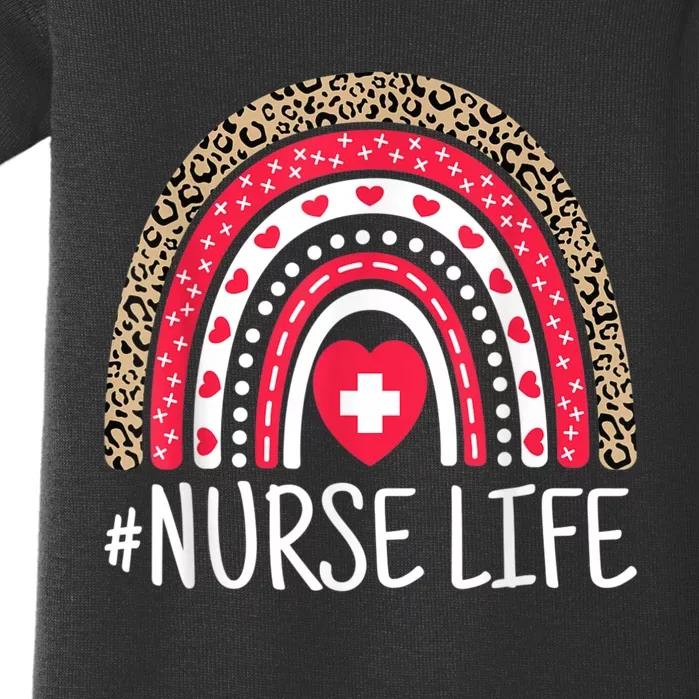 School Nurse Life Nurses Week Rainbow Women Nurses Day Nurse Baby Bodysuit