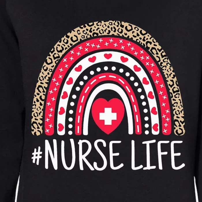 School Nurse Life Nurses Week Rainbow  Nurses Day Nurse Womens California Wash Sweatshirt