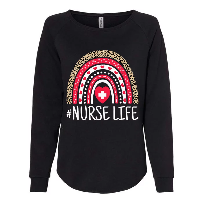 School Nurse Life Nurses Week Rainbow  Nurses Day Nurse Womens California Wash Sweatshirt