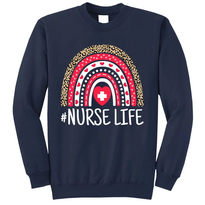 School Nurse Life Nurses Week Rainbow Women Nurses Day Sweatshirt