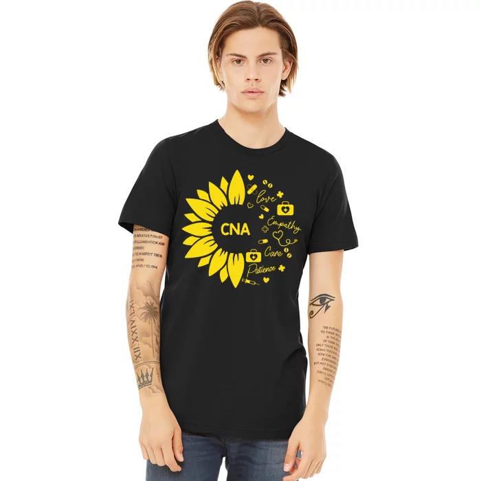 Sunflower Nurse Life  Cna Life  Medical Tool Premium T-Shirt