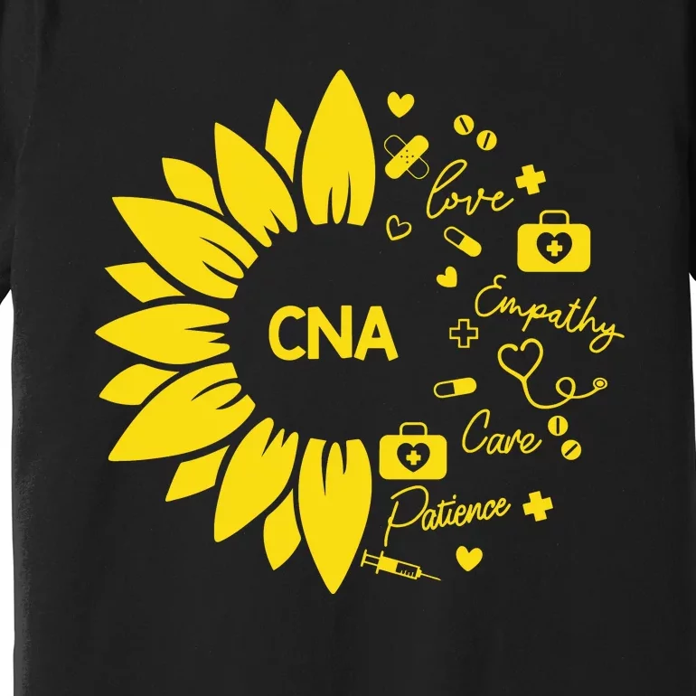 Sunflower Nurse Life  Cna Life  Medical Tool Premium T-Shirt