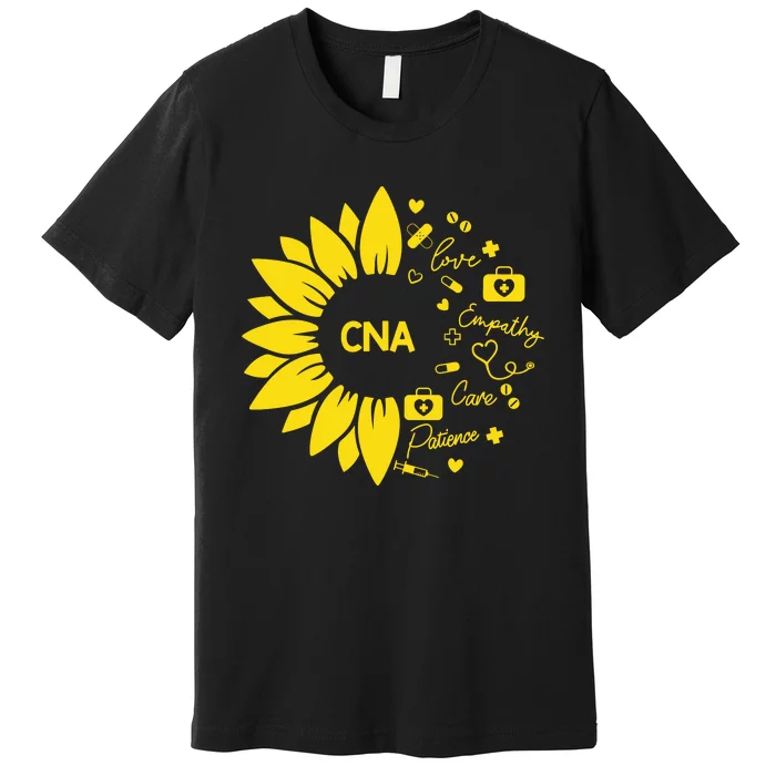 Sunflower Nurse Life  Cna Life  Medical Tool Premium T-Shirt