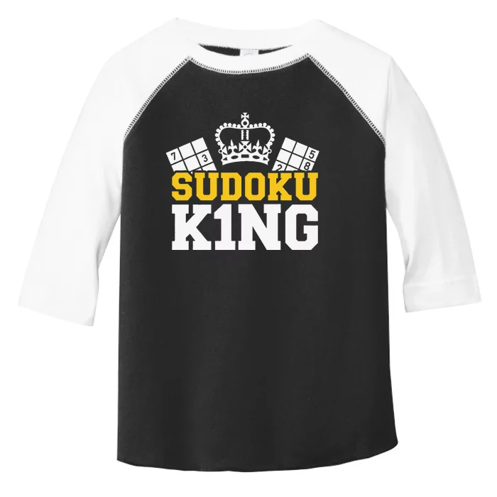 Sudoku Number Logic Puzzle vintage King Puzzler Toddler Fine Jersey T-Shirt