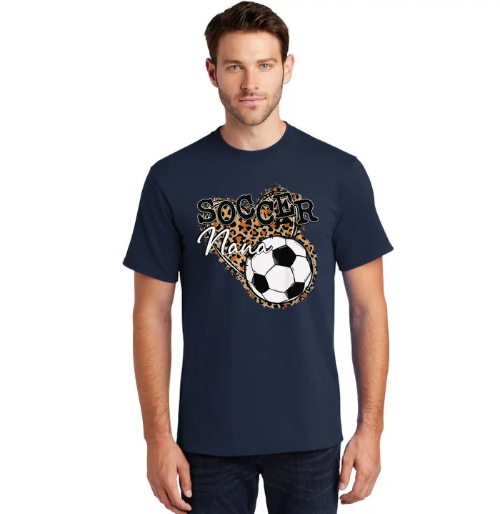 Soccer Nana Leopard Mother's Day Tall T-Shirt