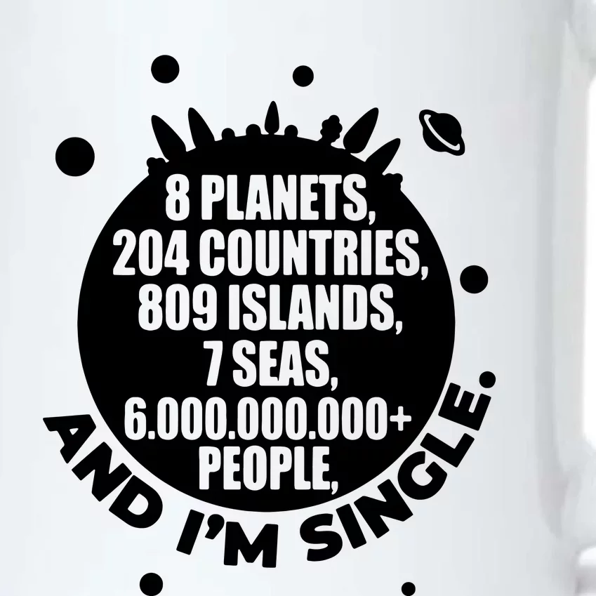 Slogan Novelty Ladies Humour 6+ Billion People Black Color Changing Mug