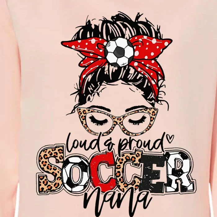 Soccer Nana Leopard Loud And Proud Soccer Nana Womens California Wash Sweatshirt