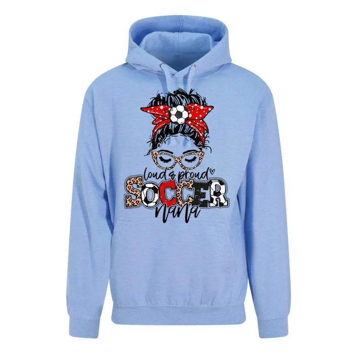 Soccer Nana Leopard Loud And Proud Soccer Nana Unisex Surf Hoodie