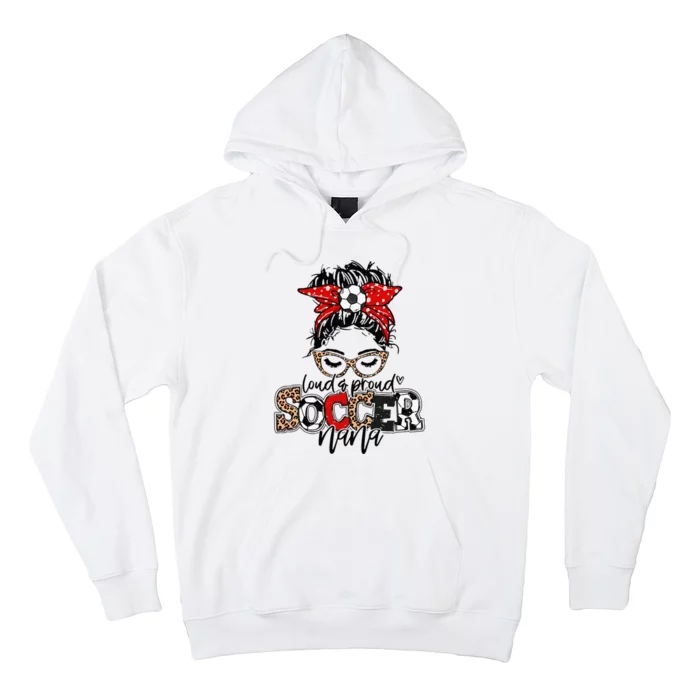 Soccer Nana Leopard Loud And Proud Soccer Nana Hoodie