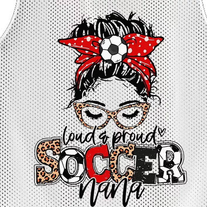 Soccer Nana Leopard Loud And Proud Soccer Nana Mesh Reversible Basketball Jersey Tank