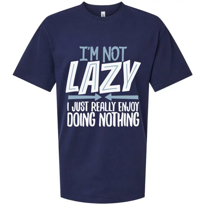 Sarcastic, Not Lazy Tee, Funny Lazy Person Sueded Cloud Jersey T-Shirt