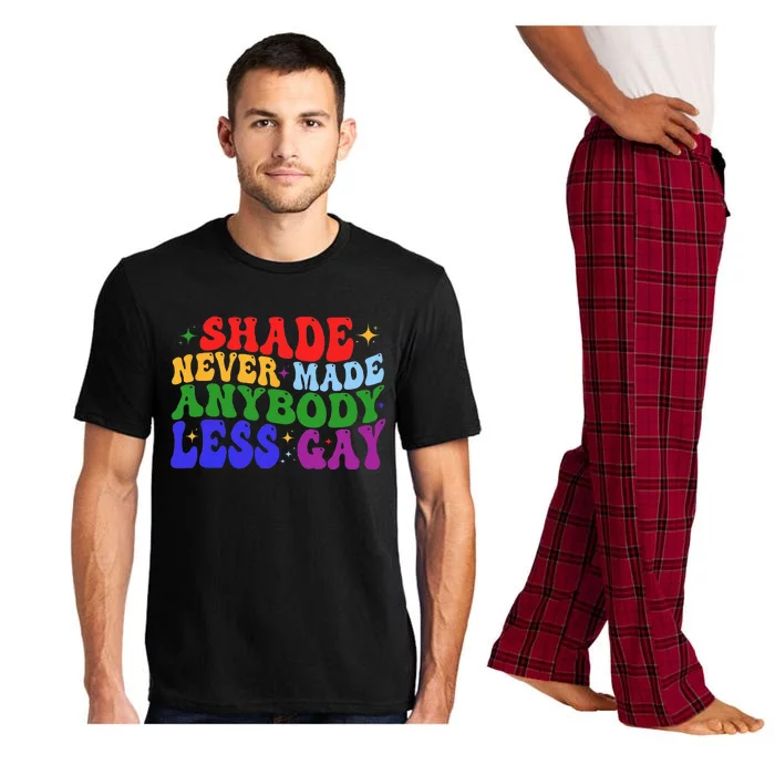 Shade Never Made Anybody Less Gay LGBTQ Rainbow Pride Pajama Set