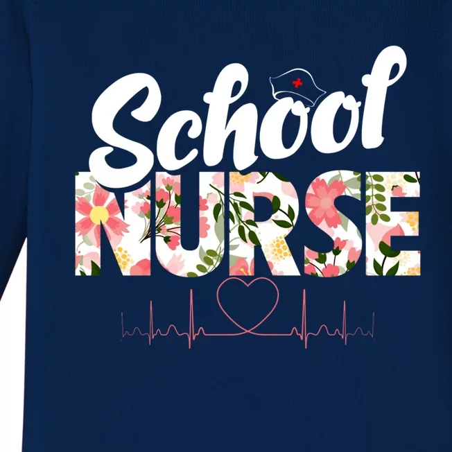 School Nurse Medical Nursing Care Education Teacher Student Gift Baby Long Sleeve Bodysuit