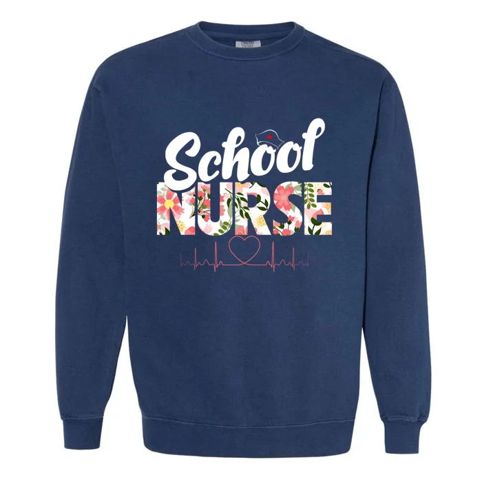 School Nurse Medical Nursing Care Education Teacher Student Gift Garment-Dyed Sweatshirt