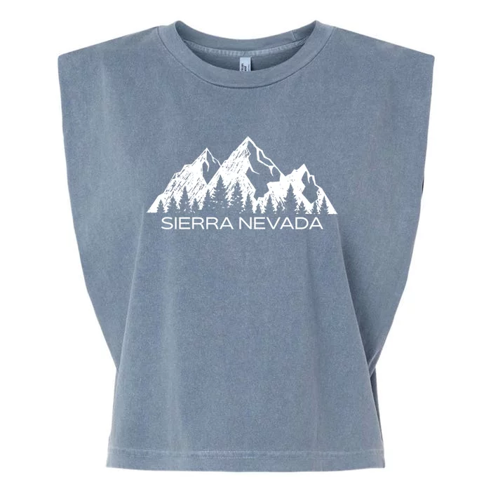 Sierra Nevada Mountains Cool Sierra Nevada Souvenir Gift Cool Gift Garment-Dyed Women's Muscle Tee