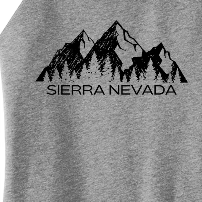 Sierra Nevada Mountains Cool Sierra Nevada Souvenir Gift Cool Gift Women’s Perfect Tri Rocker Tank