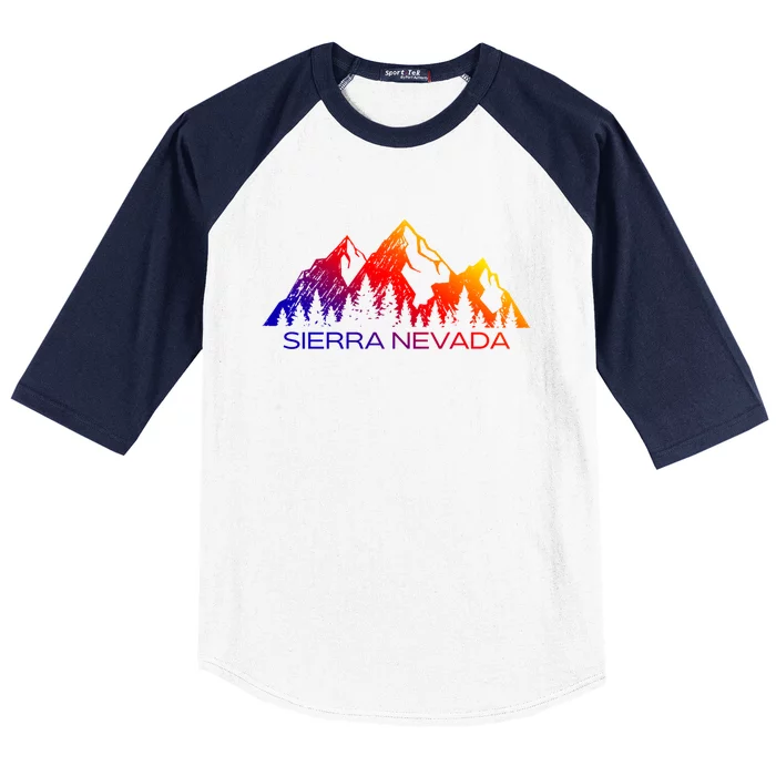 Sierra Nevada Mountains Cool Sierra Nevada Souvenir Gift Baseball Sleeve Shirt