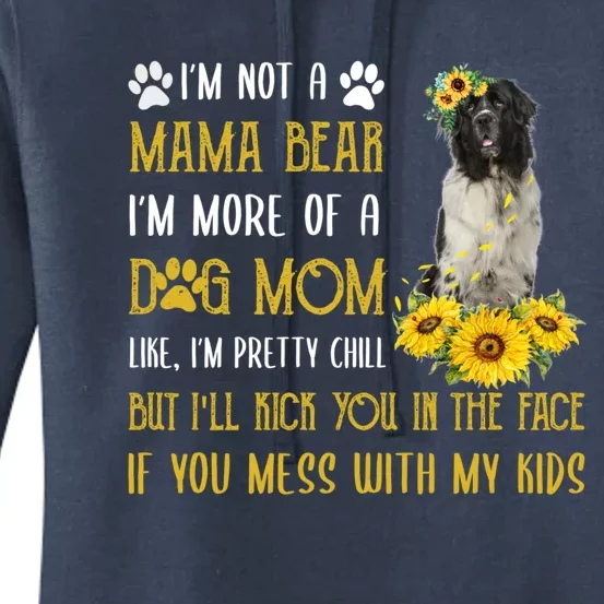 Sunflower Newfoundland Mom Mothers Day Dog Mom Gift Women's Pullover Hoodie