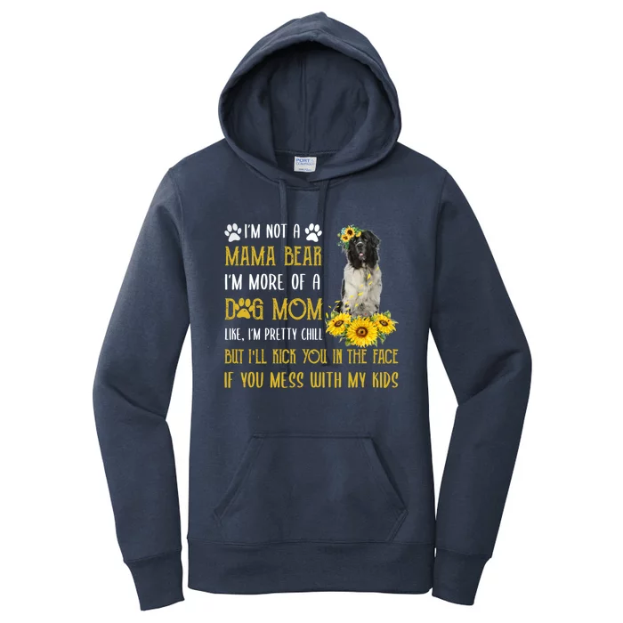 Sunflower Newfoundland Mom Mothers Day Dog Mom Gift Women's Pullover Hoodie