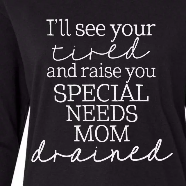 Special Needs Mom Disability Awareness Autism Mom Womens Cotton Relaxed Long Sleeve T-Shirt