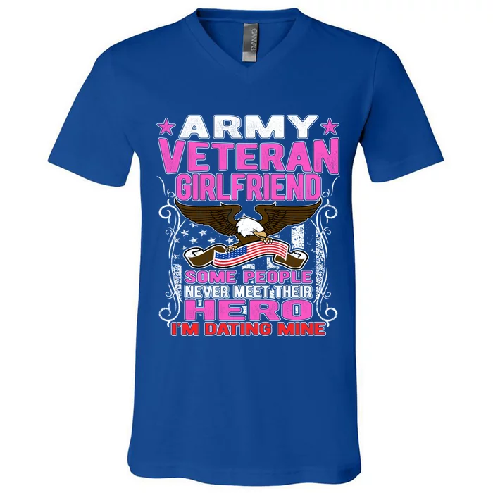 Some Never Meet Their Hero Gift Proud Army Veteran Friend Great Gift V-Neck T-Shirt