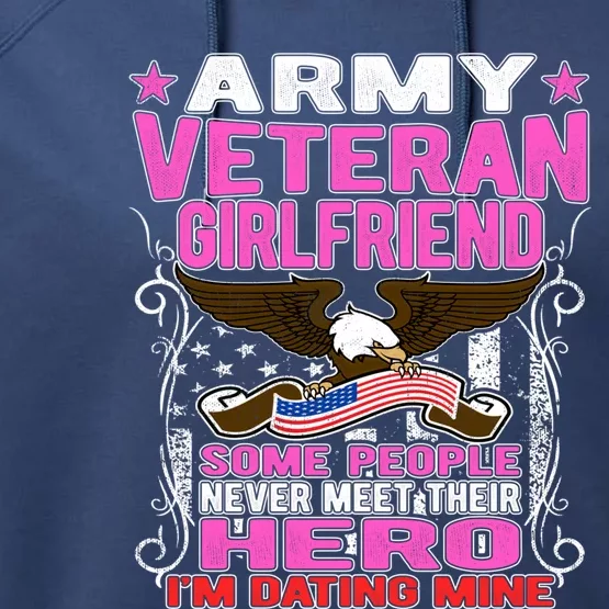 Some Never Meet Their Hero Cute Gift Proud Army Veteran Friend Funny Gift Performance Fleece Hoodie