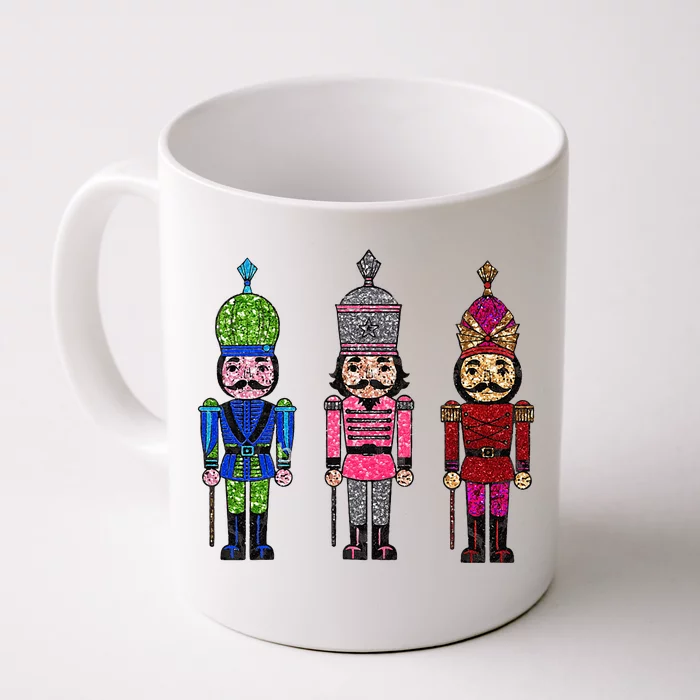 Sequin Nutcracker Matching Family Christmas Pajamas Front & Back Coffee Mug