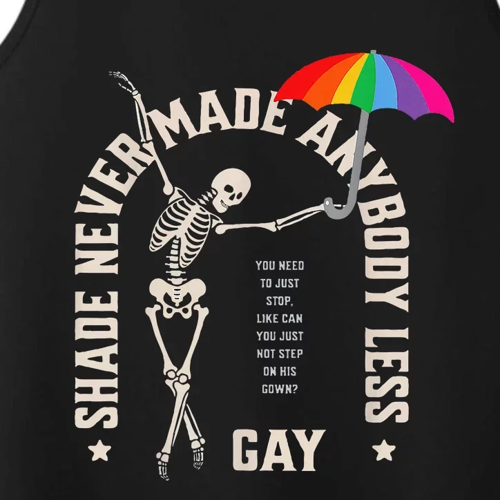 Shade Never Made Anybody Less Gay Performance Tank