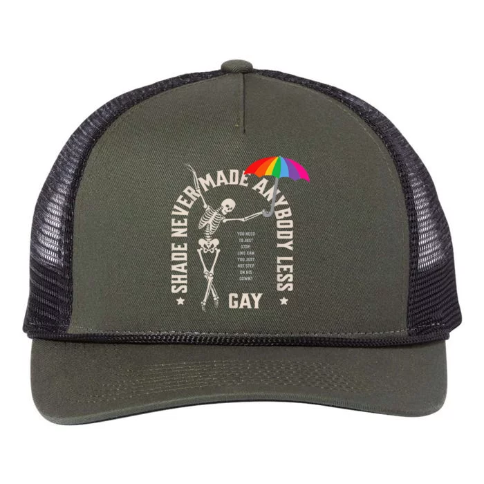 Shade Never Made Anybody Less Gay Retro Rope Trucker Hat Cap