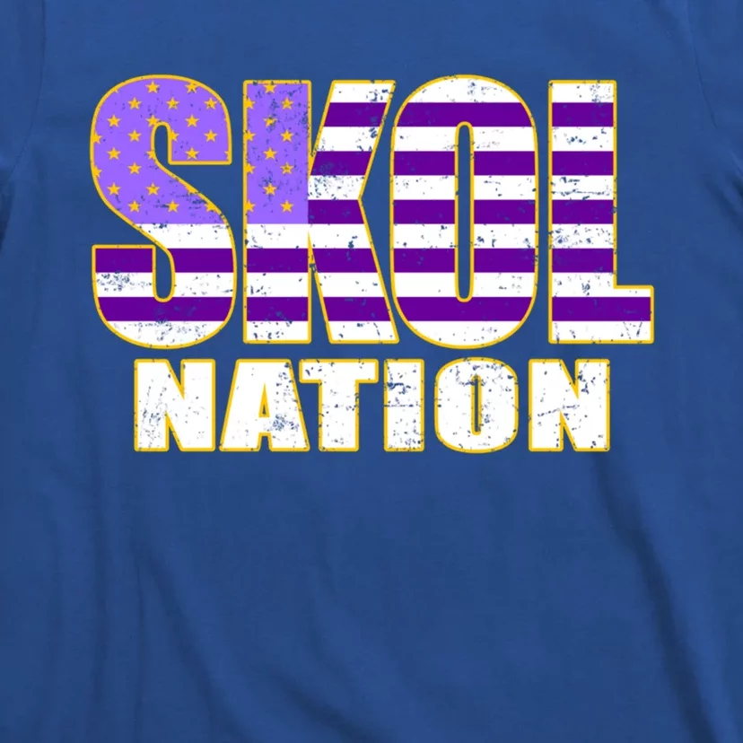 Skol Nation Meaningful Gift Meaningful Gift Purple White Gold T-Shirt