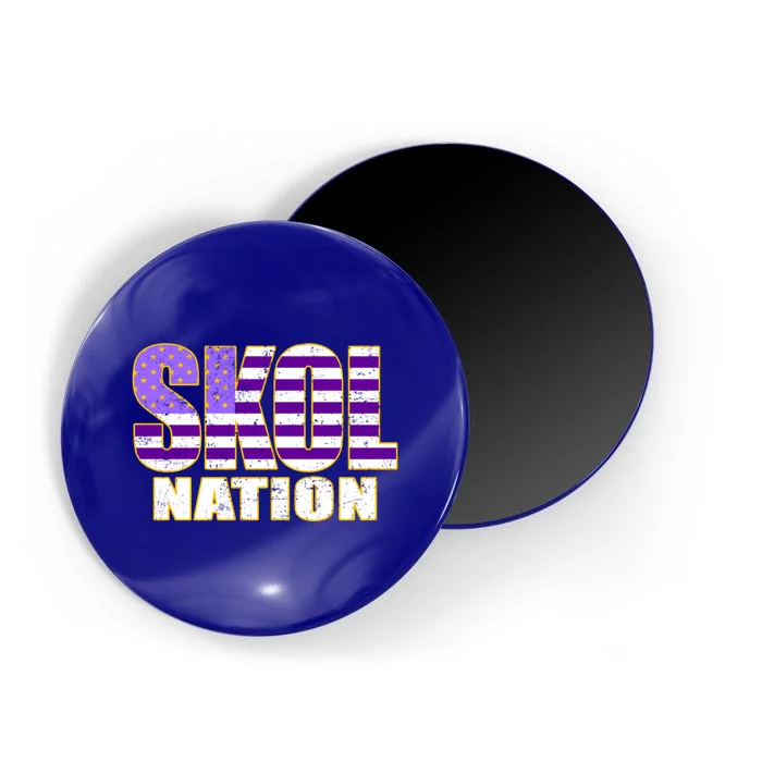 Skol Nation Meaningful Gift Meaningful Gift Purple White Gold Magnet