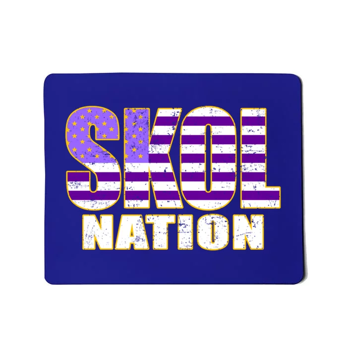 Skol Nation Meaningful Gift Meaningful Gift Purple White Gold Mousepad