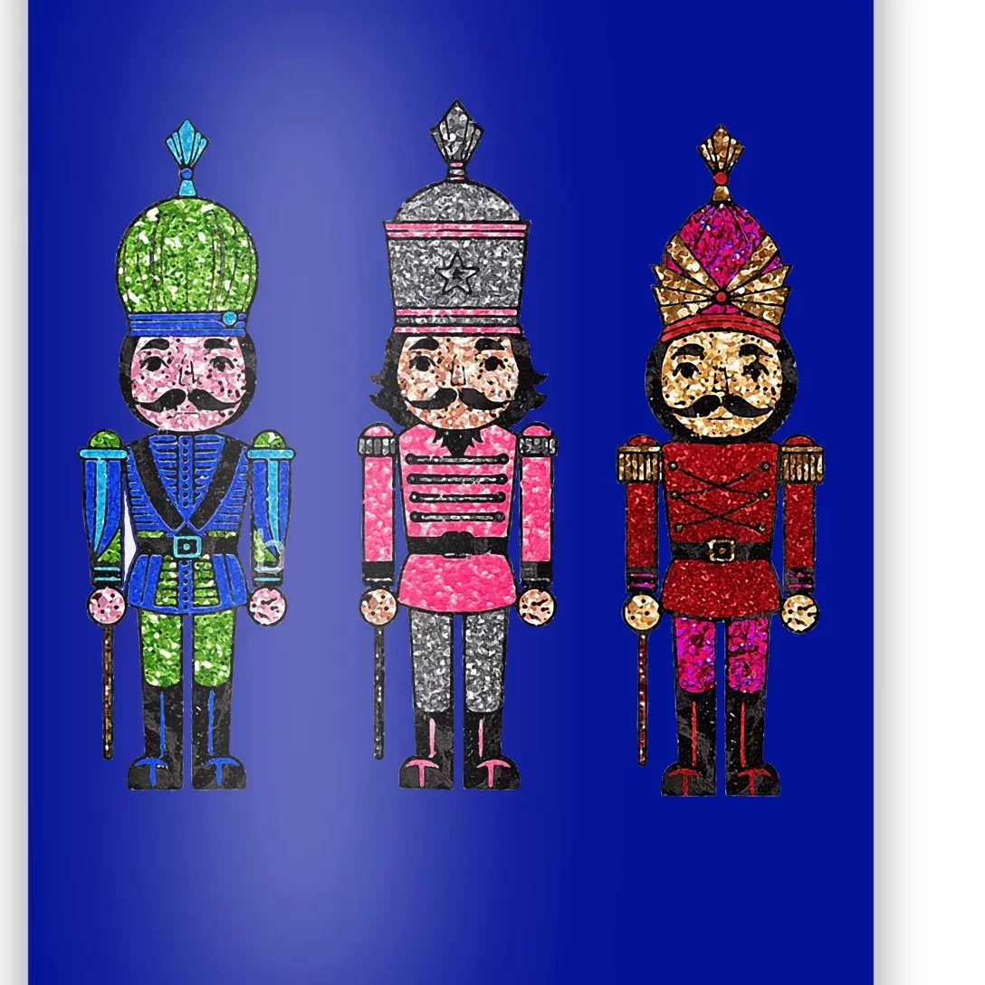 Sequin Nutcracker Matching Family Christmas Pajamas Poster