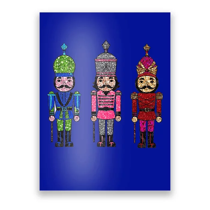 Sequin Nutcracker Matching Family Christmas Pajamas Poster