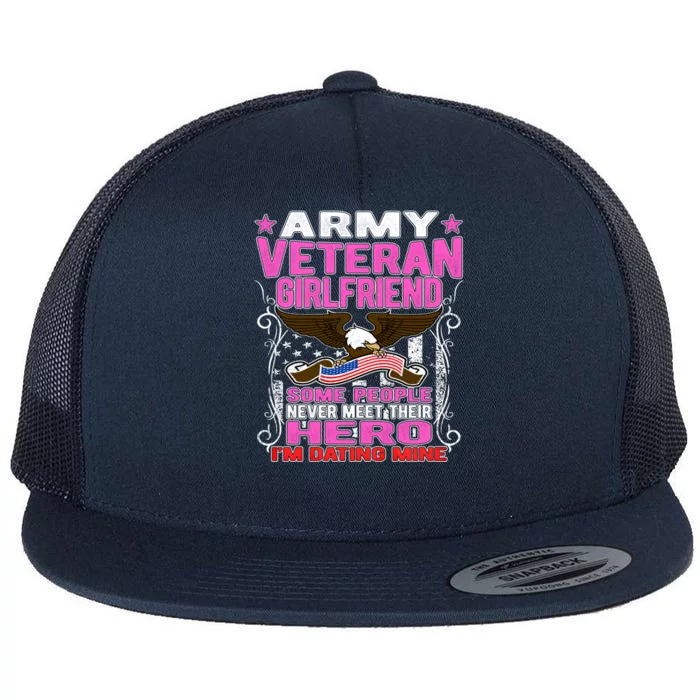 Some Never Meet Their Hero Gift Proud Army Veteran Friend Gift Flat Bill Trucker Hat