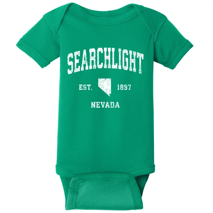 Searchlight Nevada Nv Vintage Athletic Sports Baby Bodysuit