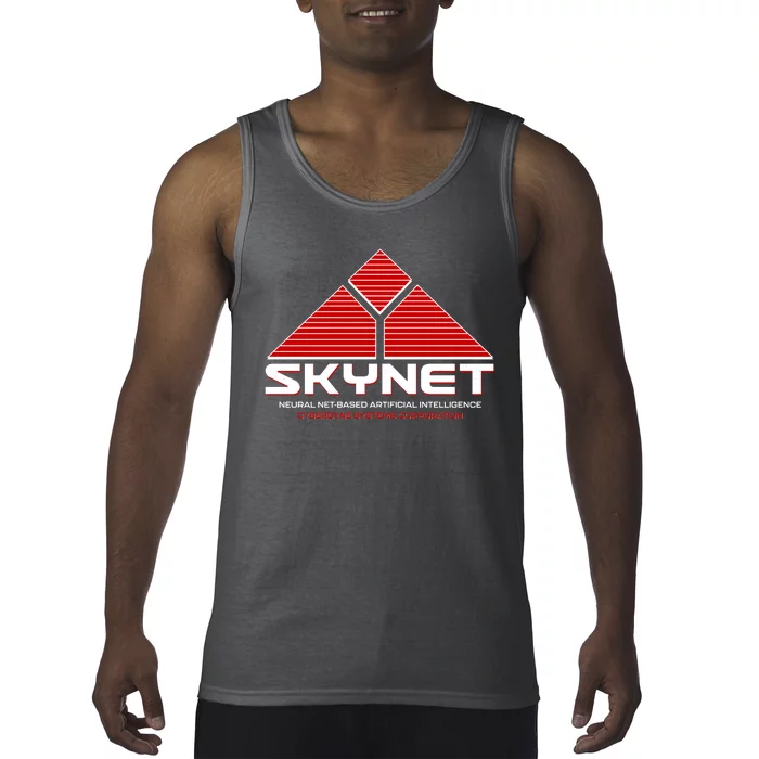 Skynet Neural Net Based Artificial Intelligence Cyberdyne Systems Corporation Tank Top