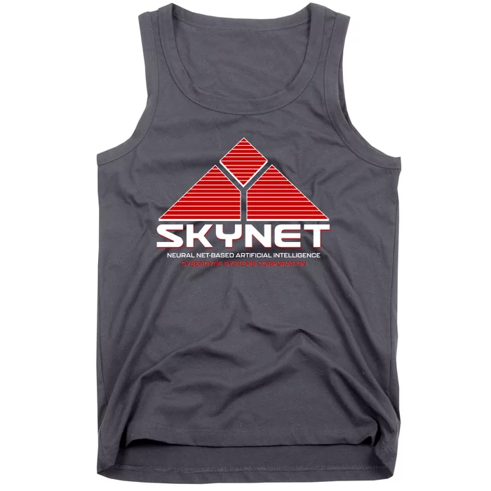 Skynet Neural Net Based Artificial Intelligence Cyberdyne Systems Corporation Tank Top