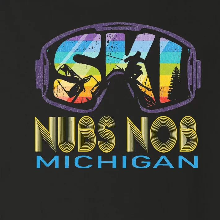 Ski Nubs Nob Michigan Skiing Vacation Toddler Long Sleeve Shirt