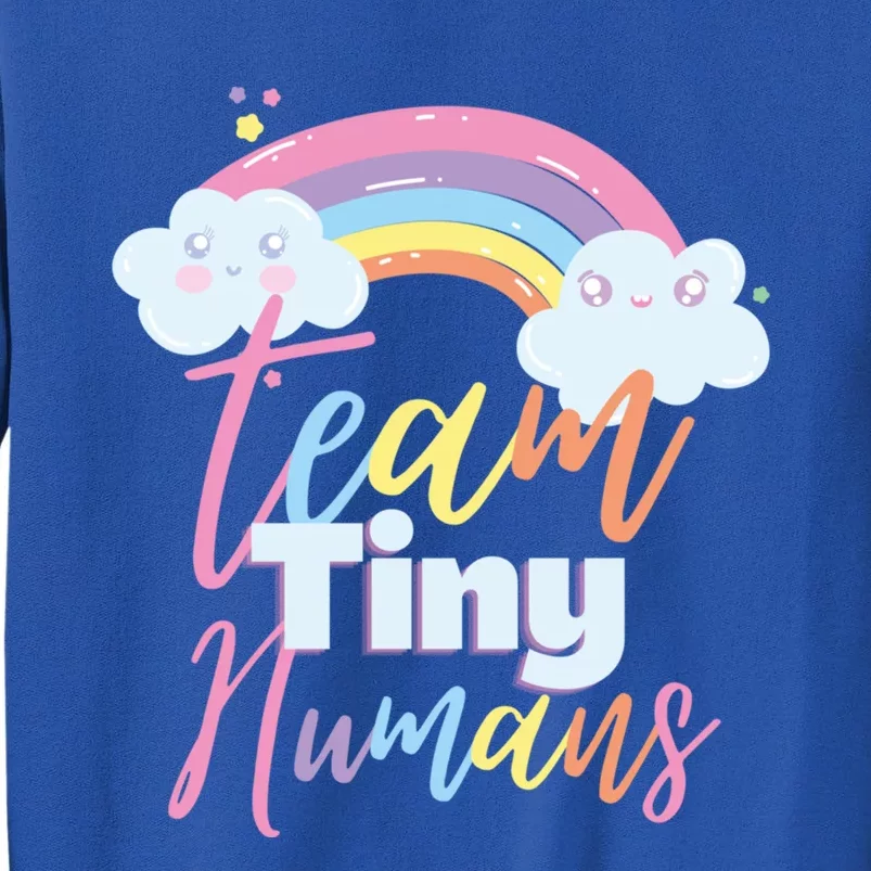 School Nicu Nurse Day Team Tiny Hu Nurse Back To School Gift Tall Sweatshirt