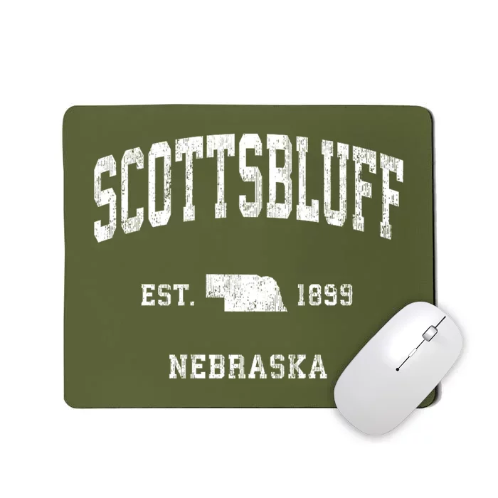 Scottsbluff Nebraska Ne Vintage Athletic Sports Mousepad