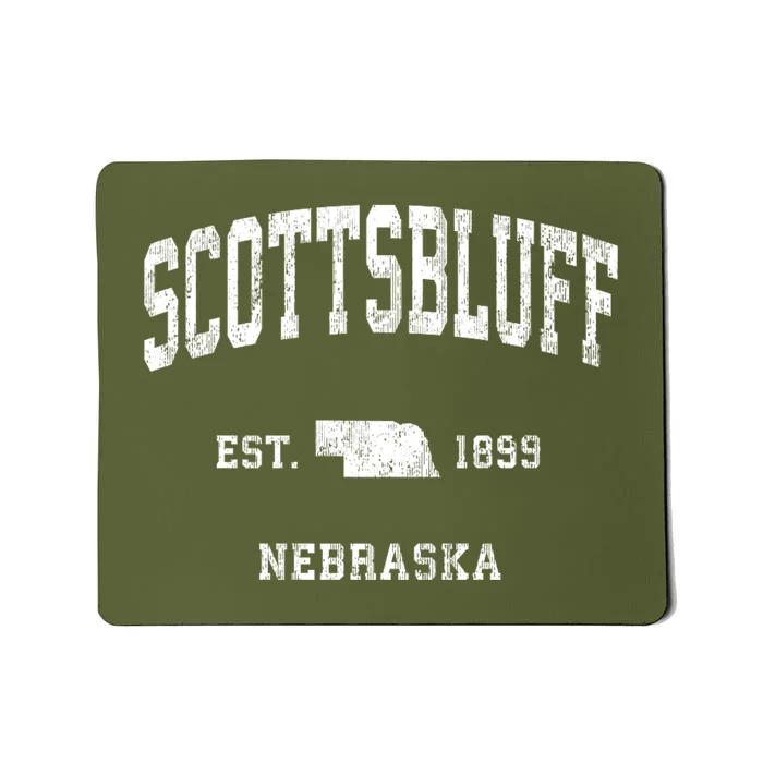 Scottsbluff Nebraska Ne Vintage Athletic Sports Mousepad