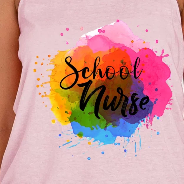 School Nurse Nurse Appreciation School Nurse Gift Women's Knotted Racerback Tank