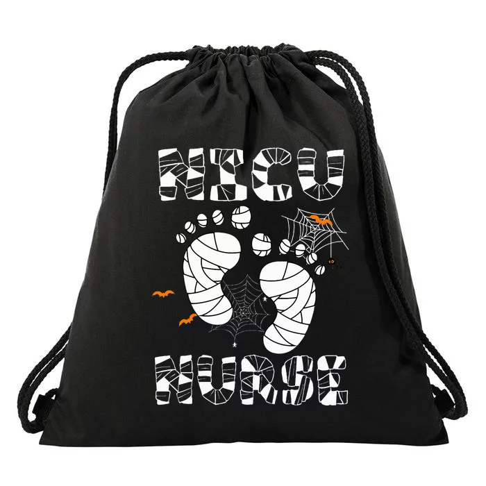 Spooky NICU Nurse Halloween Costume for Nursing Enthusiasts Drawstring Bag