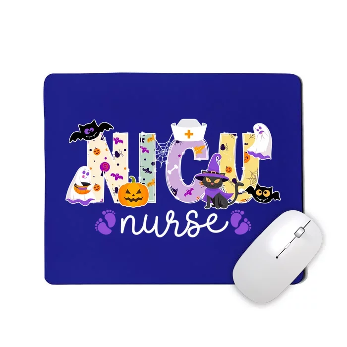 Spooky Nicu Nurse Halloween Neonatal Intensive Care Unit Gift Mousepad