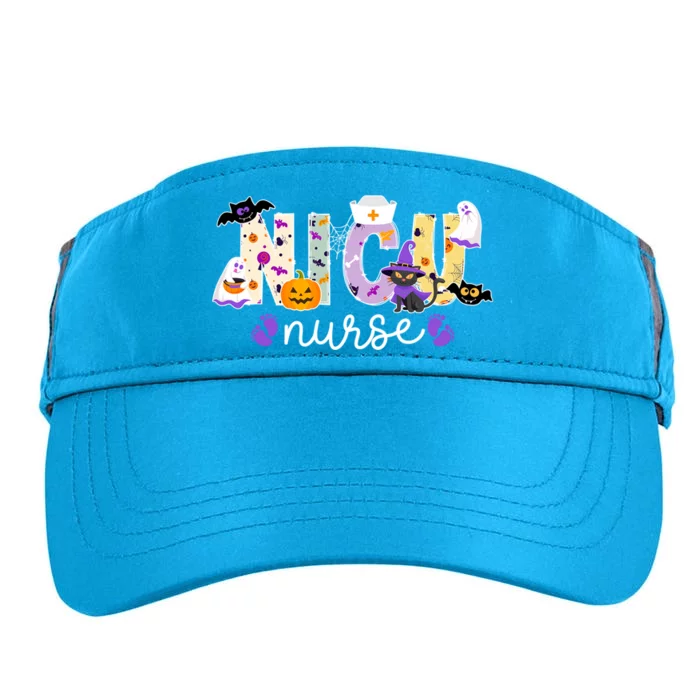 Spooky Nicu Nurse Halloween Neonatal Intensive Care Unit Gift Adult Drive Performance Visor