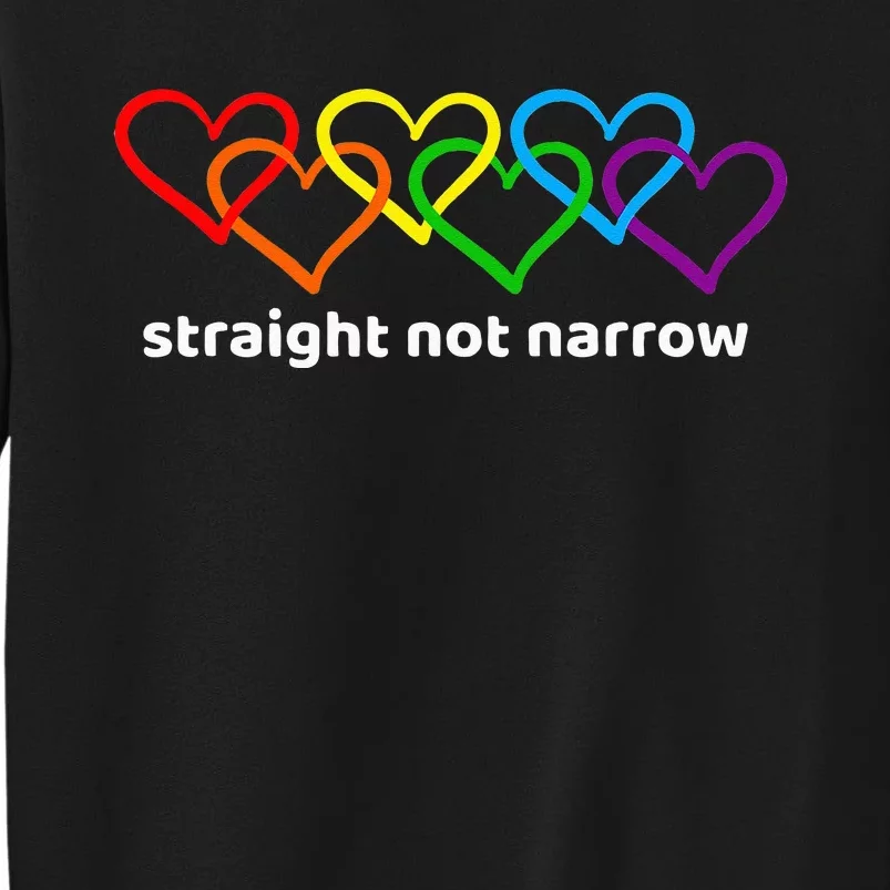 Straight Not Narrow Heart Chain Sweatshirt